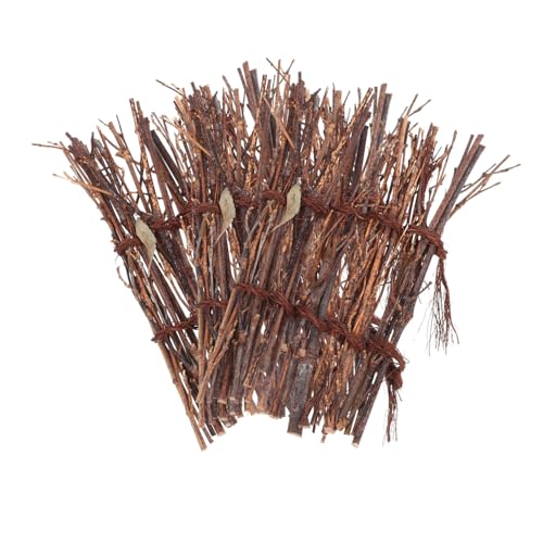 Luxshiny 3 Stück Teiliges Miniatur Bambuszaun Natürliche Handgefertigte Mini Gartenzaun Dekoration für Kleine Landschaft Bonsai Tisch und Wanddeko Landschaftselement von Luxshiny