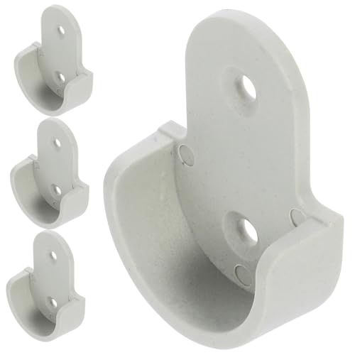 Luxshiny 30 Stück Kunststoff Kleiderstangenhalter Flanschstütze für Gardinenstangen Stabiler und Vielseitiger Einsatz für Schrank Badezimmer und Fenster von Luxshiny