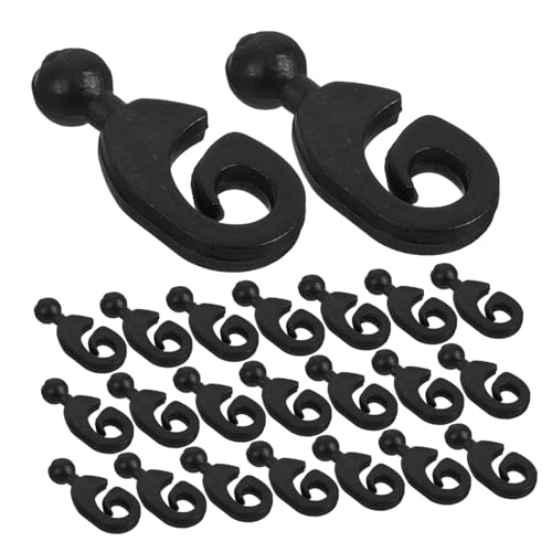 Luxshiny 30 Stück Teiliges Gardinenhaken aus Kunststoff für Pavillonvorhänge mit Glatter Oberfläche Kompatibel Schnelles Befestigen von Sonnenschutz und Moskitonetz bei Outdoor Camping von Luxshiny