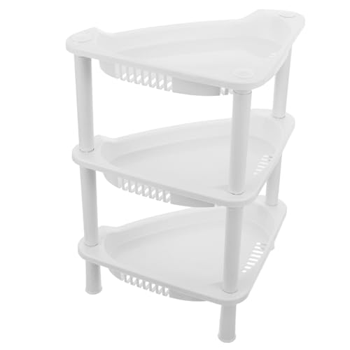 Luxshiny 3schicht Weißer Kunststoff-eckregal-Organizer Für Küche Und Bad Zum Ordnen Von Utensilien Leicht Zusammenzubauen Reinigen Vielseitig Einsetzbar Als Aufbewahrungslösung Luxshiny 3schicht Weißer Kunststoff-eckregal-Organizer Für Küche Und Bad Zum Ordnen Von Utensilien Leicht Zusammenzubauen Reinigen Vielseitig Einsetzbar Als Aufbewahrungslösung von Luxshiny
