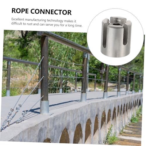 Luxshiny 4 Stück Edelstahl Drahtseilklemme Kreuzklemmen Kabelklemme für Garten Drahtseilbefestigung Rostfrei Sicher und Einfach zu Montieren von Luxshiny