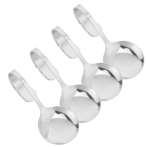 Luxshiny 4 Stück Edelstahl Servierlöffel mit Gebogenem Griff Praktische Salatlöffel für Buffets und Partys Wiederverwendbar Robust und Vielseitig Einsetzbar für Westliche Küche Luxshiny 4 Stück Edelstahl Servierlöffel mit Gebogenem Griff Praktische Salatlöffel für Buffets und Partys Wiederverwendbar Robust und Vielseitig Einsetzbar für Westliche Küche von Luxshiny