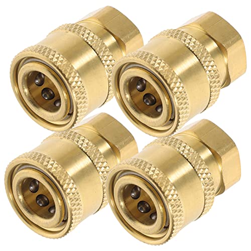 Luxshiny 4 Stück Hochdruck Wasser Schlauchadapter Schnellverbinder Leicht zu Installieren für Gartenbewässerung und Druckreinigerrobust Langlebig Altersbeständig Luxshiny 4 Stück Hochdruck Wasser Schlauchadapter Schnellverbinder Leicht zu Installieren für Gartenbewässerung und Druckreinigerrobust Langlebig Altersbeständig von Luxshiny