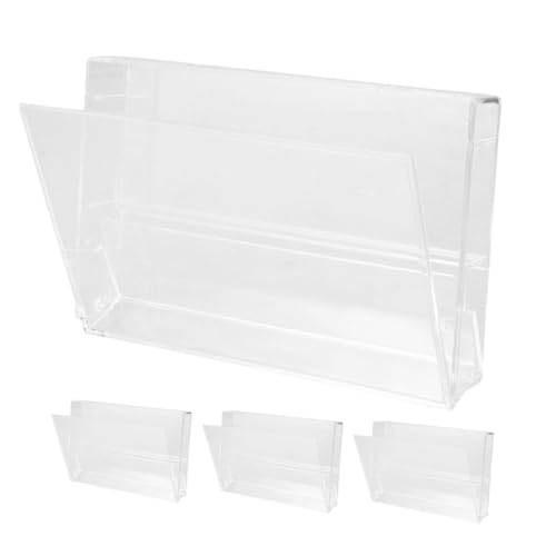 Luxshiny 4 Stück Klare Kunststoff Retro Kassetten Aufbewahrungsbox Transparentes Multi Funktions Regal für Musik Kassetten Büro und Zuhause Organizer von Luxshiny