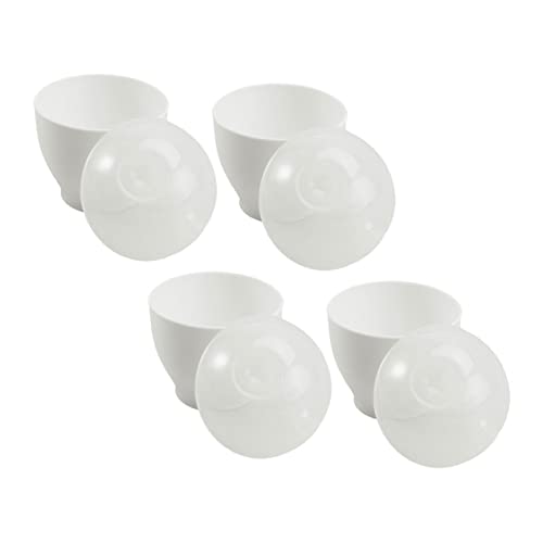 Luxshiny 4 Stück Mikrowellen Eierkocher Praktische Dampf Ei Kocher Tassen für Gesunde Eier Einfach der Mikrowelle Zuzubereiten für Köstliche Rühreier und Pochierte Eier von Luxshiny