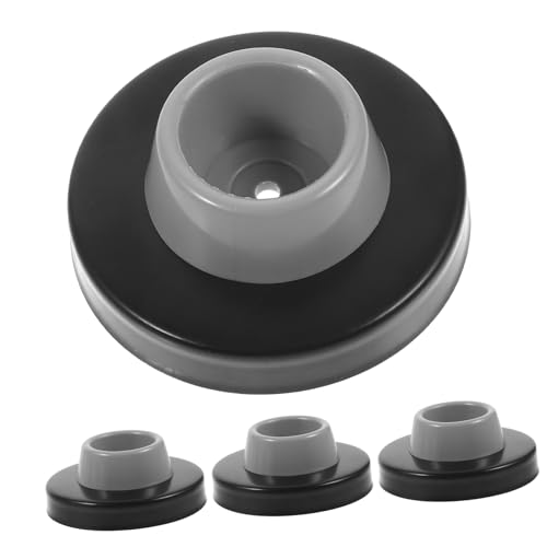Luxshiny 4 Stück Teiliges Türstopper aus mit Gummipuffer Geräuschdämpfend und Wandmontierbar Schützt Wände und Türgriffe Sicherer Türanschlag für Schlafzimmer Wohnzimmer und Büro von Luxshiny