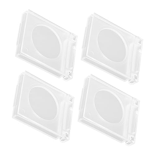 Luxshiny 4 Stück Transparente Knopfabdeckungen Verschleißfeste Schutzabdeckungen für Not Aus Schalter Wasserfest und Einfach zu Befestigen für Gasherde und Lichtschalter von Luxshiny