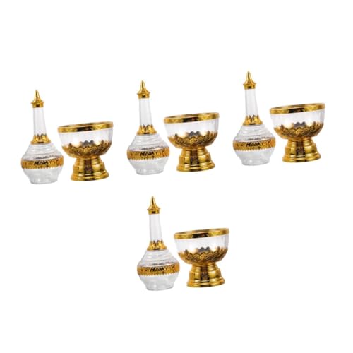 Luxshiny 4 Stück Tropfflasche Weihwasserbecher Leere Wasserflaschen Tisch Weihwasserbecher Weihwasserhalter Weihwasserflasche Taufwasserbehälter Desktop Sprinkler Weihbecher Glas von Luxshiny