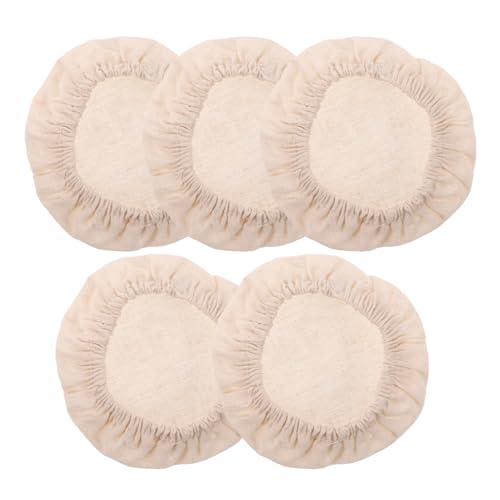 Luxshiny 5 Stück Teiliges Baumwollabdeckungen für Sauerteigfermentation Wiederverwendbare Stoffhauben für Gläser für Gärgefäße und Einmachgläser Hygienische Lösung für Zuhause von Luxshiny