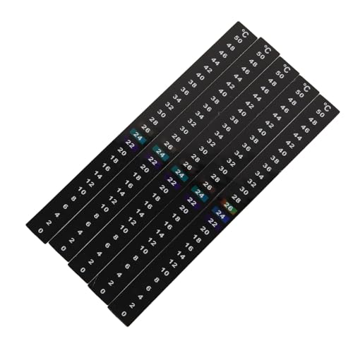 Luxshiny 5 Stück Thermometer Streifen für Gärung Selbstklebend Digitale Temperaturanzeige für Brauen und Fermentation Einfach zu Verwenden für Zuhause Luxshiny 5 Stück Thermometer Streifen für Gärung Selbstklebend Digitale Temperaturanzeige für Brauen und Fermentation Einfach zu Verwenden für Zuhause von Luxshiny