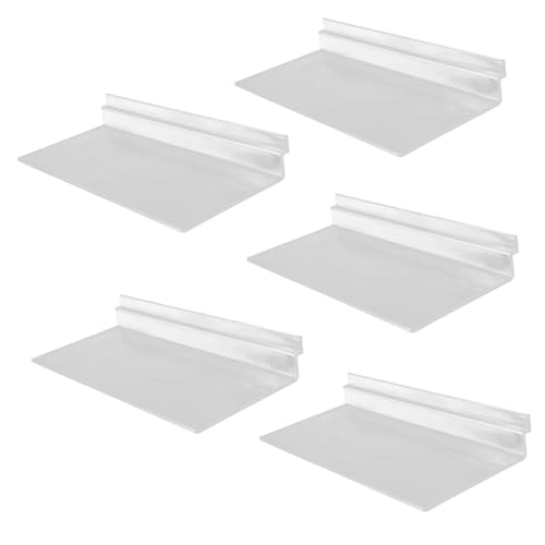 Luxshiny 5 Stück Wandregal für Schuhe Teiliges Transparentes Displayregal für Schuhaufbewahrung für Einzelhandel und Zuhause Robust und Platzsparend von Luxshiny