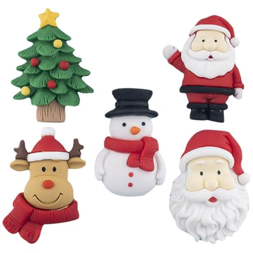 Luxshiny 5 Stücke Weihnachtsmagnete Set Kühlschrank Urlaub Magnete Dekorative Weihnachten Kühlschrankmagnete Weihnachtsmann Schneemann Vintage Spülmaschinenmagnet Weihnachtsmagnete für von Luxshiny