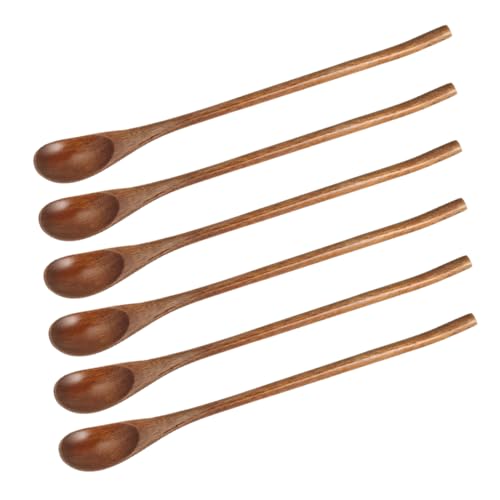Luxshiny 6stücke Holzlöffel Für Kaffee Und Tee Rührlöffel Mit Langem Griff Zum Mischen Und Servieren Geeignet Natürliche Holzmaserung Robust Und Langlebig Für Küche Und Esszimmer Luxshiny 6stücke Holzlöffel Für Kaffee Und Tee Rührlöffel Mit Langem Griff Zum Mischen Und Servieren Geeignet Natürliche Holzmaserung Robust Und Langlebig Für Küche Und Esszimmer von Luxshiny