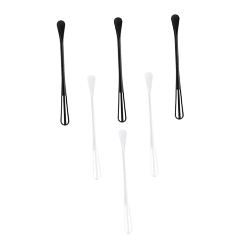 Luxshiny 6 Stück Teiliges Handrührgerät für Eier und Milch Manuelle Rührstäbe aus Kunststoff Schwarz und Weiß zum von Eiern Sahne und Wiederverwendbar Luxshiny 6 Stück Teiliges Handrührgerät für Eier und Milch Manuelle Rührstäbe aus Kunststoff Schwarz und Weiß zum von Eiern Sahne und Wiederverwendbar von Luxshiny