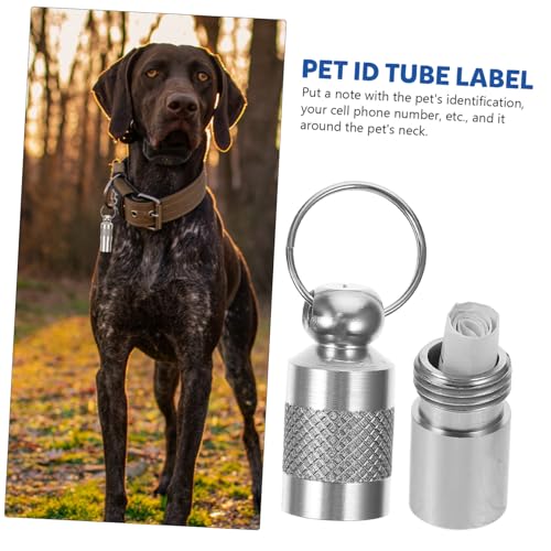 Luxshiny 6 Stück Teiliges Haustier Namensschild Silber Anti verlust Adressanhänger für Hund und Katze Leichtes Id Tag mit Beschreibbarem Zettel und Poliert Passend für Hunde Katzen Luxshiny 6 Stück Teiliges Haustier Namensschild Silber Anti verlust Adressanhänger für Hund und Katze Leichtes Id Tag mit Beschreibbarem Zettel und Poliert Passend für Hunde Katzen von Luxshiny