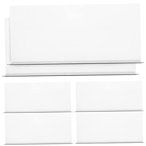Luxshiny 6 Stück Magnetische Regalteiler Separatoren 28x4x12cm Transparent PVC Für Schrankorganisation Regaltrennung Supermarkt Regale Kleiderschrank Multifunktional Einfache Anwendung von Luxshiny