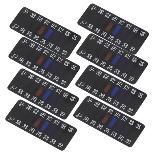 Luxshiny 8 Stück Temperaturstreifen für Fermentoren Klebende Thermometer Aufkleber für und Gärbehälter zur Genauen Temperaturanzeige Luxshiny 8 Stück Temperaturstreifen für Fermentoren Klebende Thermometer Aufkleber für und Gärbehälter zur Genauen Temperaturanzeige von Luxshiny