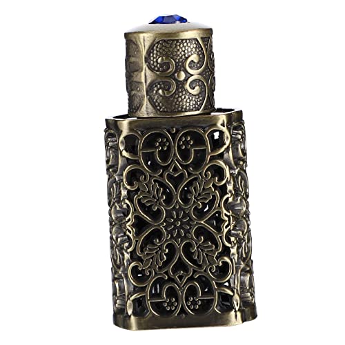 Luxshiny Ätherische Öle Sprühflasche Mit Dichtverschlussdeckel Leere Parfümflasche Aus Glas Und Metall Für Reisen Camping Basteln Und Aromatherapie von Luxshiny