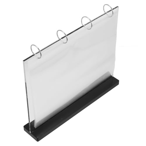 Luxshiny Acryl Menükartenhalter mit Holzsockel Doppelter Flip Design Kartenhüllen für Cafés Restaurants und Veranstaltungen Luxshiny Acryl Menükartenhalter mit Holzsockel Doppelter Flip Design Kartenhüllen für Cafés Restaurants und Veranstaltungen von Luxshiny