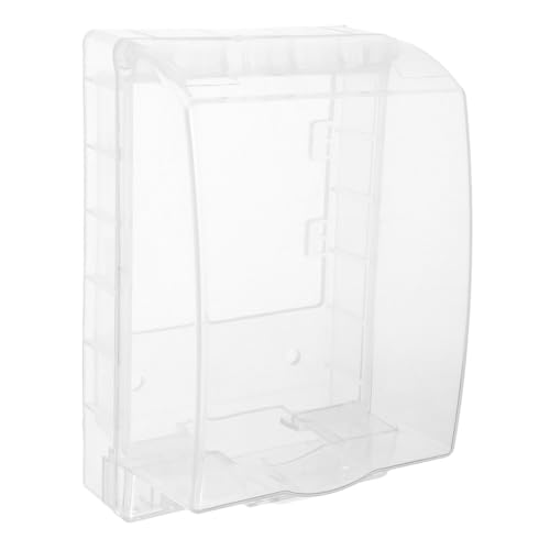 Luxshiny Badezimmer Steckdosenabdeckung Spritzwassergeschützte Steckdose Schutzbox mit Sicherheitsverschluss Transparentes Design für Zuhause und Badezimmer Schutz für Elektrische von Luxshiny