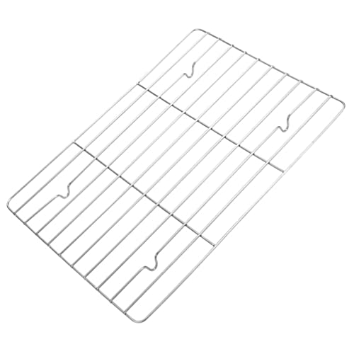 Luxshiny Bratengestell Zum Backen Edelstahlgitter Drahtkühlung Trocknen Bratengitter Backbleche Für Brot Kuchen Grillen Toaster Backofen Gitterrost 31X20cm Kuchengitter Abkühlgitter von Luxshiny