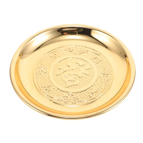 Luxshiny Buddhistisches Tablett Mit Fuß Obstteller Und Snackplatte Für Tempel Tablett Für Buddhistische Rituale Und Räuchern Servierplatte Aus Goldfarbenem Material Räucherhalter Für Luxshiny Buddhistisches Tablett Mit Fuß Obstteller Und Snackplatte Für Tempel Tablett Für Buddhistische Rituale Und Räuchern Servierplatte Aus Goldfarbenem Material Räucherhalter Für von Luxshiny