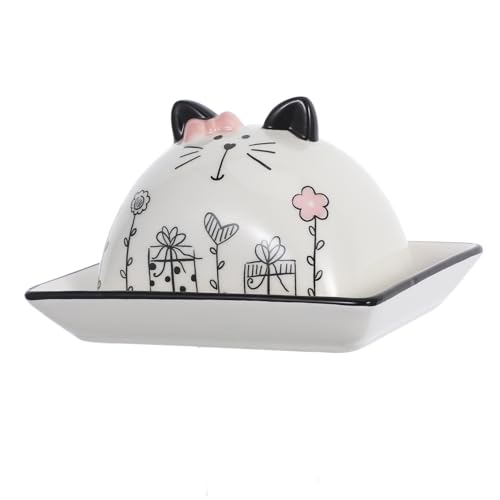 Luxshiny Cartoon Butterdose mit Deckel Hochwertiger Keramik Butterhalter für Frische Lagerung und Stilvolle Küchendekoration Luxshiny Cartoon Butterdose mit Deckel Hochwertiger Keramik Butterhalter für Frische Lagerung und Stilvolle Küchendekoration von Luxshiny