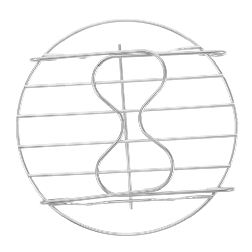 Luxshiny Dampfgarer Rack mit Griffen Vielseitiges Zubehör für Fritteusen Kochen und zum Anheben von Lebensmitteln in Töpfen für Täglichen Gebrauch von Luxshiny