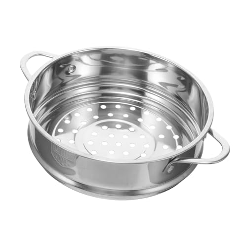 Luxshiny Dampfgarer Robuster Dampfkorb für Töpfe für Gemüse Pasta und mit Gleichmäßig Verteilten Löchern für Schnelles und Optimale Wärmeverteilung von Luxshiny