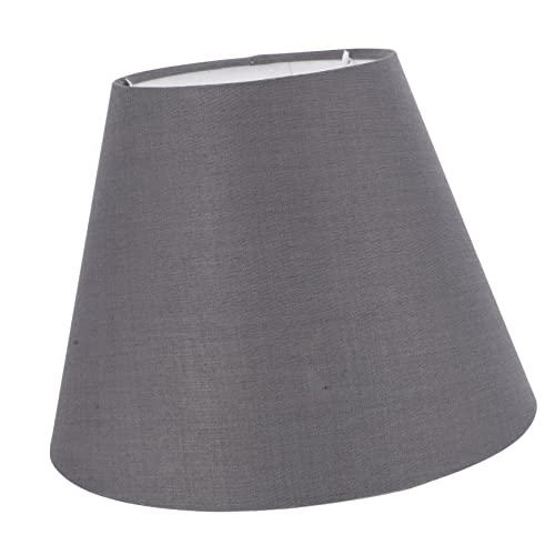 Luxshiny Dauerhafter Stofflampenschirm Tiefgrau Lampenabdeckung für Tisch Wand und Deckenleuchten eine Warme Diffuse Beleuchtung und Schützt vor von Luxshiny