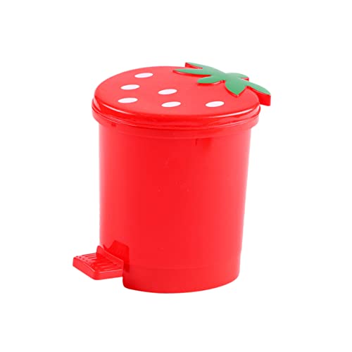 Luxshiny Desktop Mülleimer Erdbeerform Mini Abfallbehälter mit Deckel für Büro Küche Schlafzimmer Kawaii Papierkorb für Schreibtisch Kreativ Dekorativ Luxshiny Desktop Mülleimer Erdbeerform Mini Abfallbehälter mit Deckel für Büro Küche Schlafzimmer Kawaii Papierkorb für Schreibtisch Kreativ Dekorativ von Luxshiny