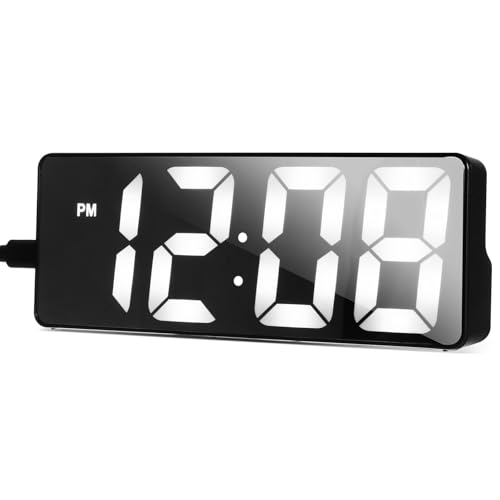 Luxshiny Digitaler -wecker Mit Großem Display Temperaturanzeige Mehrere Alarme Für Schlafzimmer Büro Und Wohnzimmer Kompakte Elektronische Uhr Mit Klarer Lesbarkeit von Luxshiny