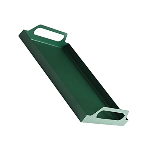 Luxshiny Edelstahl Servierplatte Rechteckiges Snacks Tablett in Dunkelgrün Multifunktionales Geschirr Für Desserts Süßigkeiten Snacks Für Zuhause Küche Restaurant Glän von Luxshiny