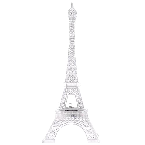 Luxshiny Eiffelturm Led Beleuchtung Leuchtender Eiffelturm Led-eiffelturm-statue Mini Paris Tower Light up Eiffelturm-nachtlicht Led-eiffelturm-mittelstück Schlaf Leicht Kind Base von Luxshiny