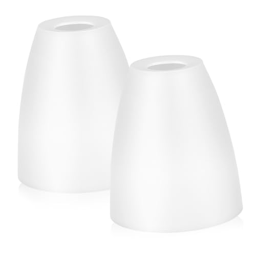 Luxshiny 2 StüCk WeißEr Lampenschirm Aus Kunststoff Mit 30Mm Loch ÖFfnung FüR E14 Lampen – Ideal FüR Tischlampen, Wandlampen Und Stehlampen von Luxshiny