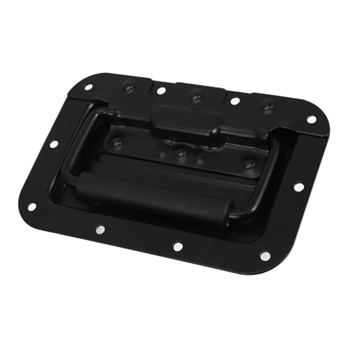 Luxshiny Federbelasteter Versenkter Griff Stahlgriff Tragegriff für Flightcase und Schrank Robuster Einbaugriff mit Federmechanismus Komfortabler Zuggriff für Kisten und Möbel von Luxshiny