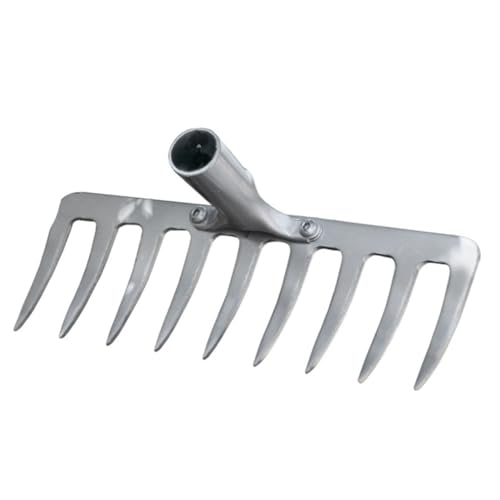 Luxshiny Garden Rechenkopf Metall Robuster Ersatz für Gartenwerkzeuge zum Jäten und Auflockern von Erde Langlebig für Gartenliebhaber von Luxshiny