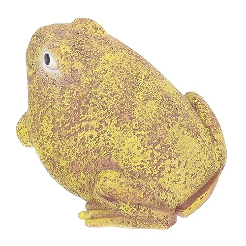Luxshiny Garten Schlüssel Aufbewahrungsbox mit Frosch Design Realistisches Schlüsselversteck Strapazierfähigem Harz für Außenbereich Schützt Ersatzschlüssel vor Diebstahl von Luxshiny