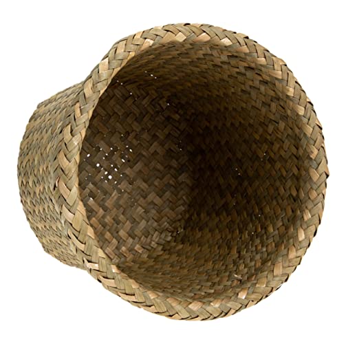 Luxshiny Gewebter Abfallkorb Multifunktionaler Mülleimer aus Natürlichem Material für Wohnzimmer und Arbeitszimmer Leicht und Langlebig Vielseitig Einsetzbar von Luxshiny