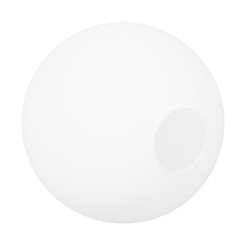 Luxshiny Glas Lampenschirm Kugel Weiß 10cm Kronleuchter Tischlampe Lampenschirm Lampenglas Ersatz Pendelleuchte Stehleuchte Schutzhülle Ersatz Schlafzimmer Wohnzimmer Dekoration von Luxshiny