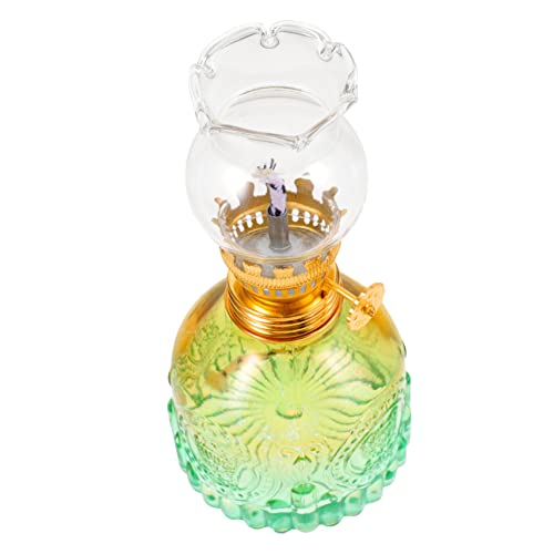 Luxshiny Glas Petroleumlampe Vintage Öllampe Petroleumlaterne Öllaternen Für Innenbereich Öllampen Petroleumlampe Laternendocht Öllicht von Luxshiny