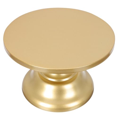 Luxshiny Goldener Kuchenständer Sockel Servierteller Hoher Kuchenhalter Kuchenteller Mit Fuß Für Party-Bankett (20 cm) von Luxshiny