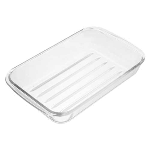 Luxshiny Große Glasbackform aus Gehärtetem Mikrowellen und Ofengeeignet Vielseitig Einsetzbar für Kuchen Gemüse und Spülmaschinenfest Leicht zu Reinigen von Luxshiny