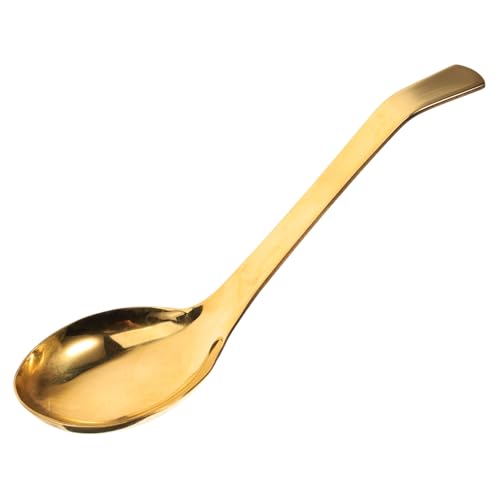 Luxshiny Großer Hitzebeständiger Messing suppenkelle mit Langem Griff Ergonomisch Rutschfest Vielseitig für Haushalt Restaurant und Catering Langlebiger für Suppen und Soßen Luxshiny Großer Hitzebeständiger Messing suppenkelle mit Langem Griff Ergonomisch Rutschfest Vielseitig für Haushalt Restaurant und Catering Langlebiger für Suppen und Soßen von Luxshiny