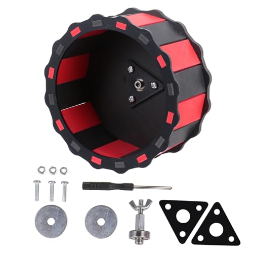 Luxshiny Hamsterrad Leise Laufrad mit Geräuschlosem Laufspielzeug für Zwerghamster und Kleintiere Robustes Bissfestes Hamsterzubehör in Schwarz rot für Sichere Haustierbewegung Luxshiny Hamsterrad Leise Laufrad mit Geräuschlosem Laufspielzeug für Zwerghamster und Kleintiere Robustes Bissfestes Hamsterzubehör in Schwarz rot für Sichere Haustierbewegung von Luxshiny