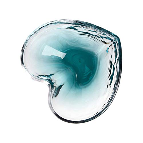 Luxshiny Herzkristallschale Herzschale Glas Herz Salatteller Dessertschalen Glas Klare Herzschale Glas Mischen Schüssel Glas Prep Schüssel Glas Lebensmittel Schüssel Mini Bonbonteller von Luxshiny