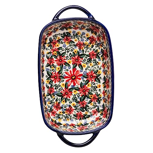 Luxshiny Keramische Backplatte mit Doppelgriffen für Zuhause Restaurants und Bäckereien Multifunktionale und Aufbewahrungslösung Luxshiny Keramische Backplatte mit Doppelgriffen für Zuhause Restaurants und Bäckereien Multifunktionale und Aufbewahrungslösung von Luxshiny