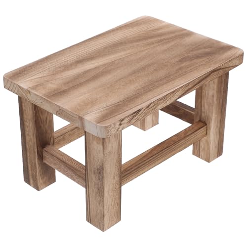 Luxshiny Kleiner Holzstuhl für Erwachsene Vintage Fußhocker mit Ergonomischem Design Stabiler Sitzhocker für Büro Schlafzimmer Esszimmer zum Schuhe Wechseln Luxshiny Kleiner Holzstuhl für Erwachsene Vintage Fußhocker mit Ergonomischem Design Stabiler Sitzhocker für Büro Schlafzimmer Esszimmer zum Schuhe Wechseln von Luxshiny