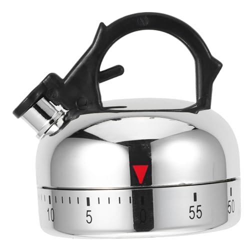Luxshiny Kleiner Teekannen-Timer lustig backen Kochen Studie Countdown-Timer für den Teekessel Manueller Countdown-Küchentimer manueller Backtimer 60 Minuten Küchentimer Stahl Silber Luxshiny Kleiner Teekannen-Timer lustig backen Kochen Studie Countdown-Timer für den Teekessel Manueller Countdown-Küchentimer manueller Backtimer 60 Minuten Küchentimer Stahl Silber von Luxshiny