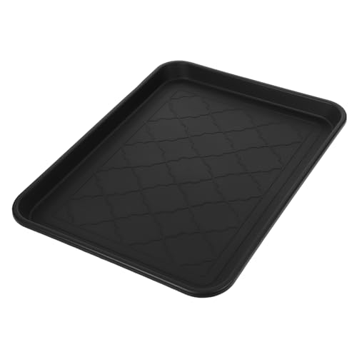Luxshiny Kleines Schuhablage Tablett Multifunktionale Unterlage für Haustierfutter und Pflanzer Stilvolles Design für Eingangsbereich und Zuhause von Luxshiny
